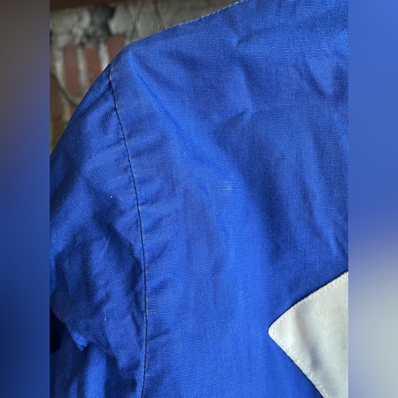 Rare Find Vintage Green Blue JETS & METS Reversible Bomber Varsity style Jacket - Picture 16 of 17